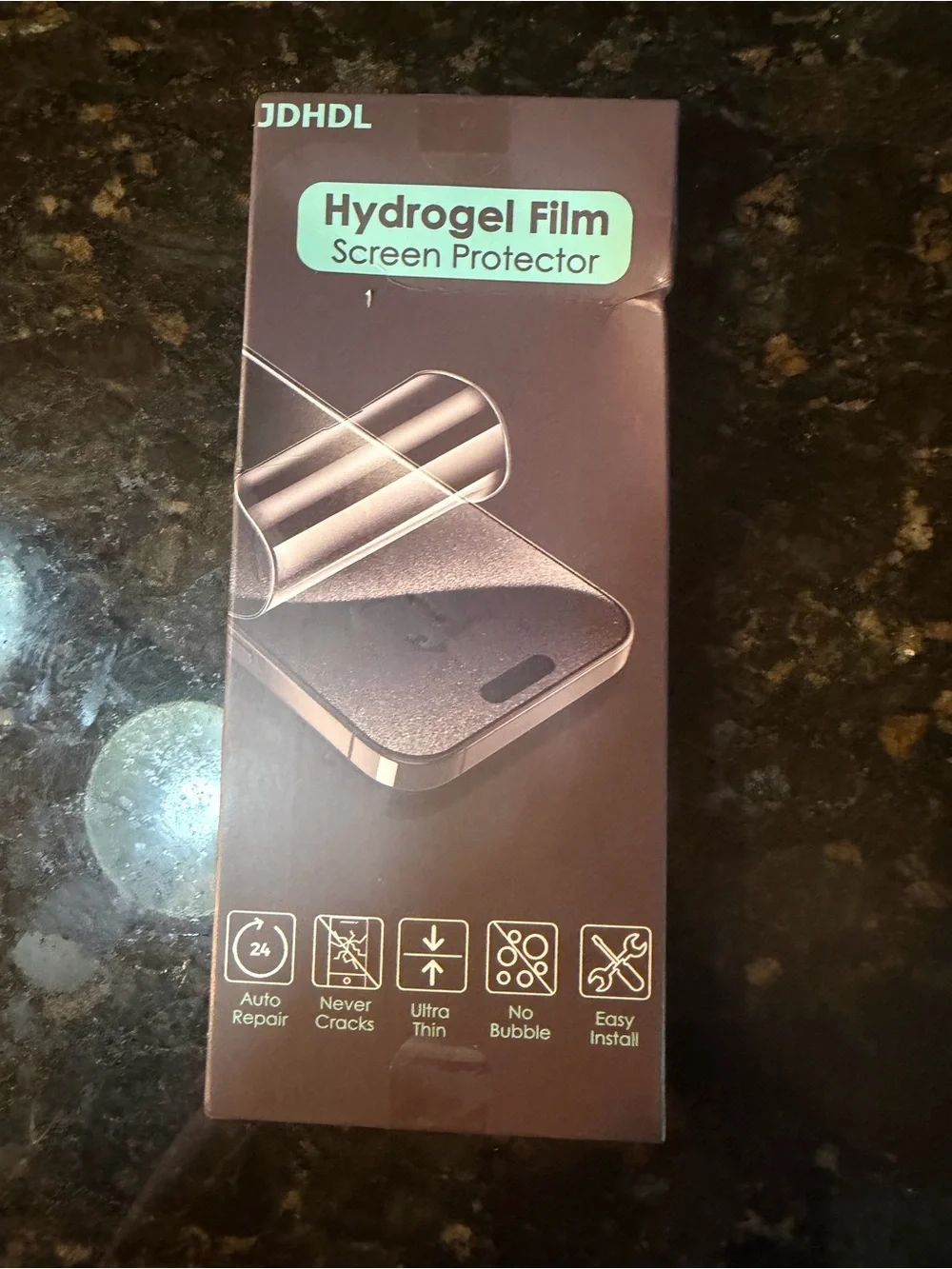 Hydrogel Film Screen Protector - Clear Black IPhone 15 Pro Max